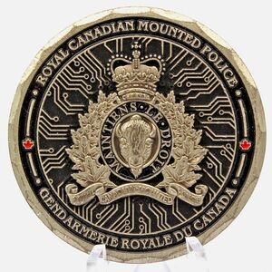 Royal Canadian Mounted Police Cyber IT “O” Division Challenge Coin